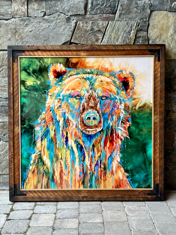 Grizzly Blues 36” x 36”