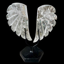 Load image into Gallery viewer, Carved Clear Quartz Crystal Angel Wing Sculpture
