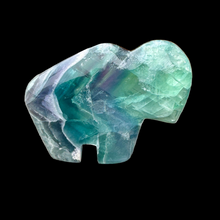 Load image into Gallery viewer, X Small Zuni Style Bison Made of Fluorite
