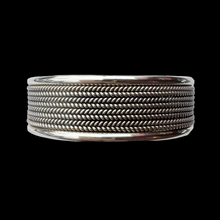 Load image into Gallery viewer, Sterling Silver Braided Mesh Cuff by Artie Yellowhorse, Size 6.5”
