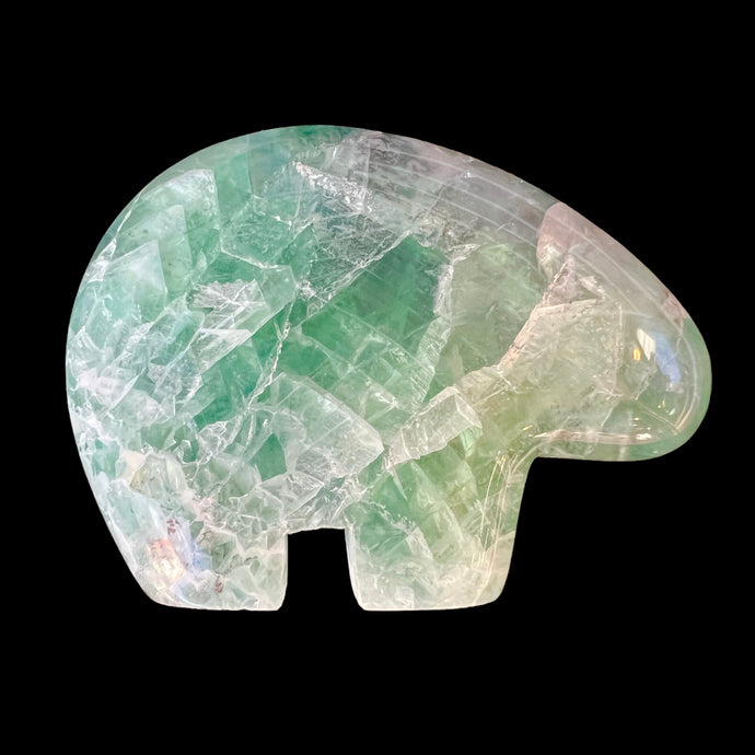 Zuni Style Bear Carved from Fluorite