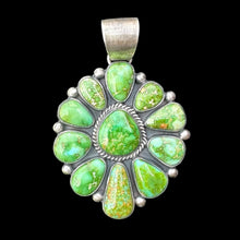 Load image into Gallery viewer, Sonoran Gold Turquoise Cluster Pendant
