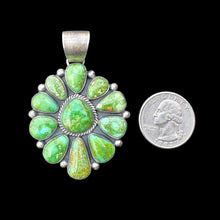 Load image into Gallery viewer, Sonoran Gold Turquoise Cluster Pendant
