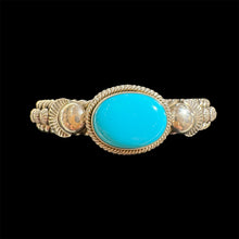 Load image into Gallery viewer, Sleeping Beauty Turquoise Cuff by Artie Yellowhorse
