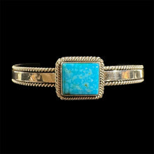 Load image into Gallery viewer, Kingman Turquoise Cuff by Artie Yellowhorse
