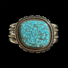 Load image into Gallery viewer, Kingman Web Turquoise Cuff by Artie Yellowhorse
