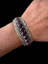 Load image into Gallery viewer, Purple Spiny Oyster Shell Multi-Stone Bracelet, Size 6.25”
