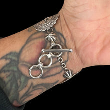 Load image into Gallery viewer, Concho Station Bracelet with Kingman Turquoise
