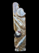Load image into Gallery viewer, Ammonite and Orthoceras Fossil Tower
