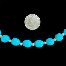 Load image into Gallery viewer, Sleeping Beauty Turquoise and Sterling Silver Necklace by Artie Yellowhorse
