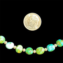 Load image into Gallery viewer, Sonoran Gold Turquoise and Sterling Silver Necklace by Artie Yellowhorse
