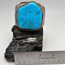 Load image into Gallery viewer, Blue Gem Turquoise Cuff
