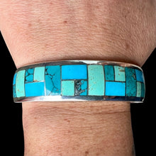 Load image into Gallery viewer, Kingman Turquoise Cuff by David Rosales
