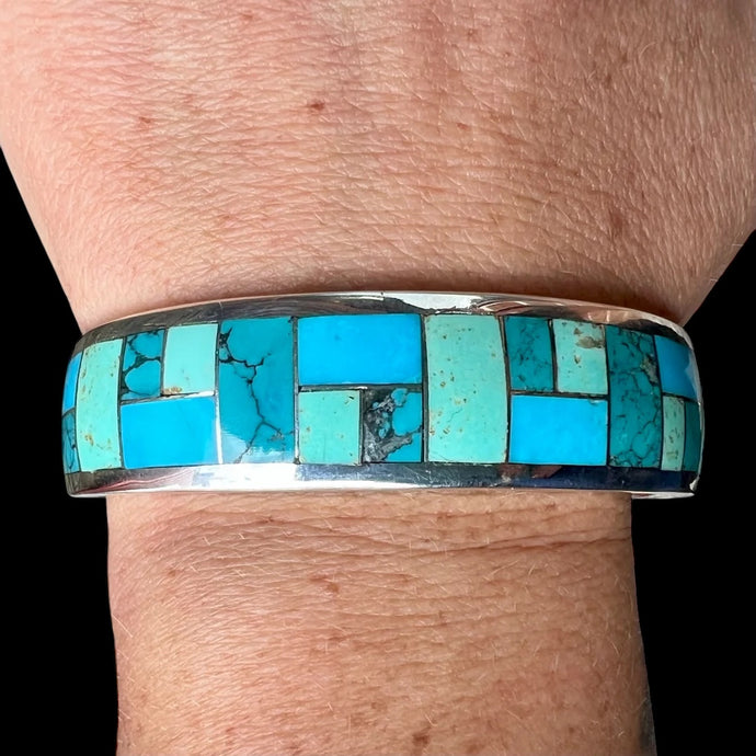 Kingman Turquoise Cuff by David Rosales