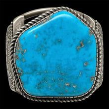 Load image into Gallery viewer, Blue Gem Turquoise Cuff
