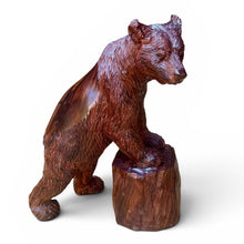 Load image into Gallery viewer, Ironwood Grizzly Bear On A Stump

