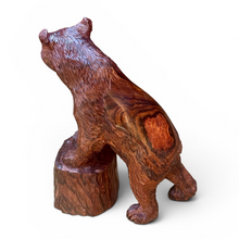 Load image into Gallery viewer, Ironwood Grizzly Bear On A Stump
