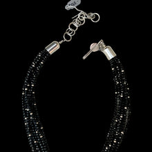 Load image into Gallery viewer, Black Onyx Pendant with Black Spinel Necklace by Artie Yellowhorse
