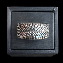 Load image into Gallery viewer, Tire Tread Ring by David Rosales
