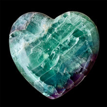 Load image into Gallery viewer, Carved Heart Made of Fluorite
