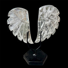 Load image into Gallery viewer, Carved Clear Quartz Crystal Angel Wing Sculpture
