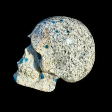 Load image into Gallery viewer, Medium Hand Carved Skull Made of K2 Granite
