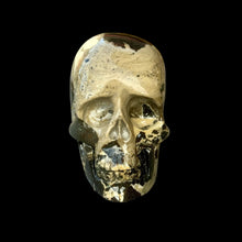 Load image into Gallery viewer, Small Hand Carved Skull Made of Giraffe Jasper
