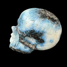 Load image into Gallery viewer, Small Hand Carved Skull Made of Blue Ice Glacierite
