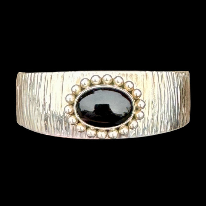 Black Onyx Cuff by Artie Yellowhorse, Size 6”
