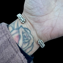 Load image into Gallery viewer, Sterling Silver 3 Row Cuff by Artie Yellowhorse, Size 6.75”
