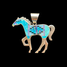 Load image into Gallery viewer, Inlay Horse Pendant by David Rosales
