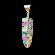 Load image into Gallery viewer, Inlay Feather Pendant by David Rosales
