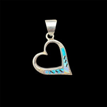 Load image into Gallery viewer, Inlay Heart Pendant by David Rosales
